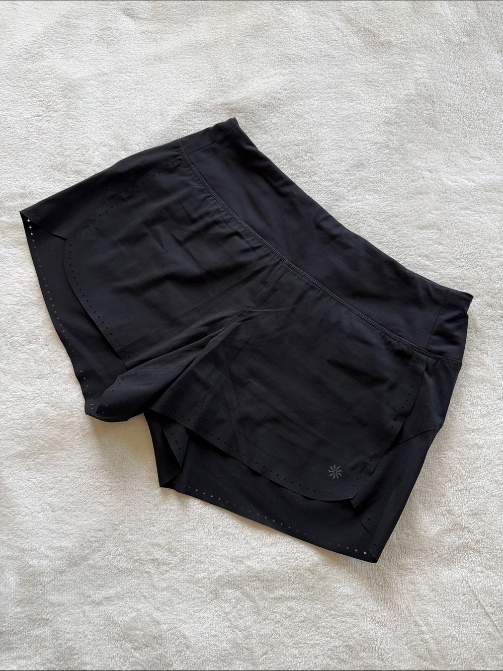 Athlete Laser Cut Lined Run Shorts